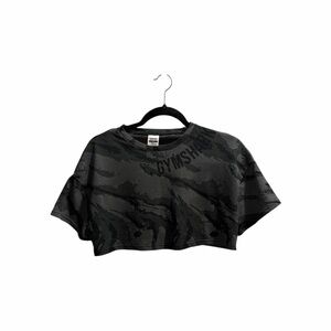 Gymshark Black Camo Crop Top
